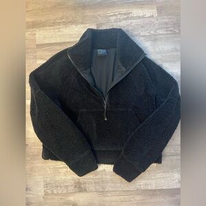 Lululemon Scuba Oversized Half-Zip Fleece Hoodie size ML Black